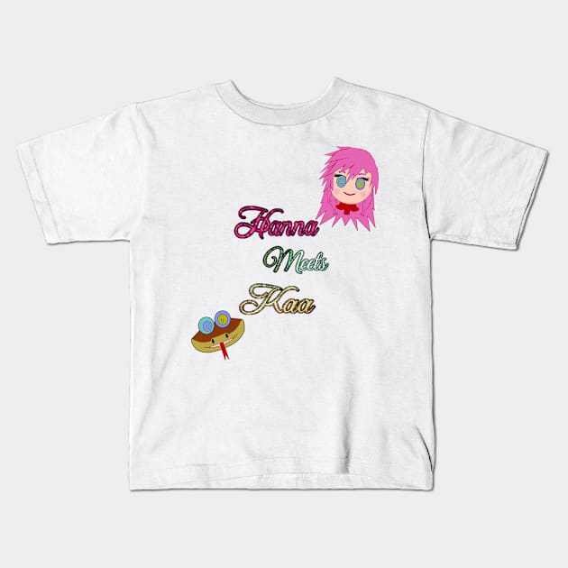 Title of HANNA MEETS KAA (3) Kids T-Shirt by FFSteF09